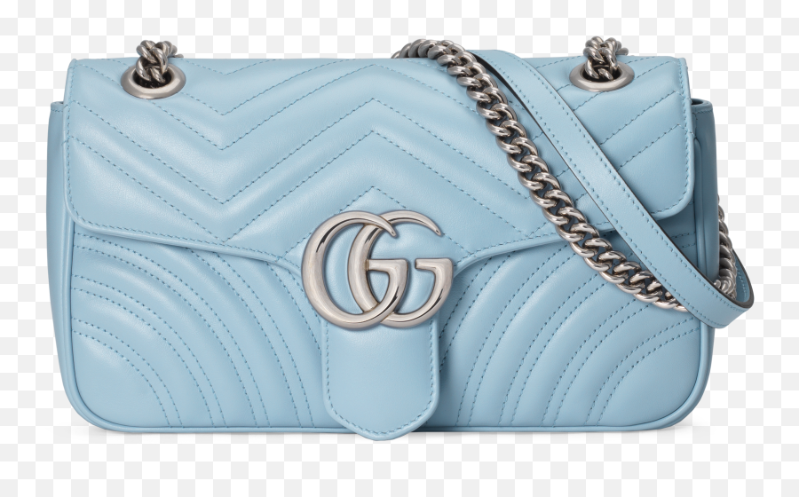 Pretty In Pastels Gucci Gives The Classic Gg Marmont A - Baby Blue Gucci Bag Png,Elle Fanning Icon