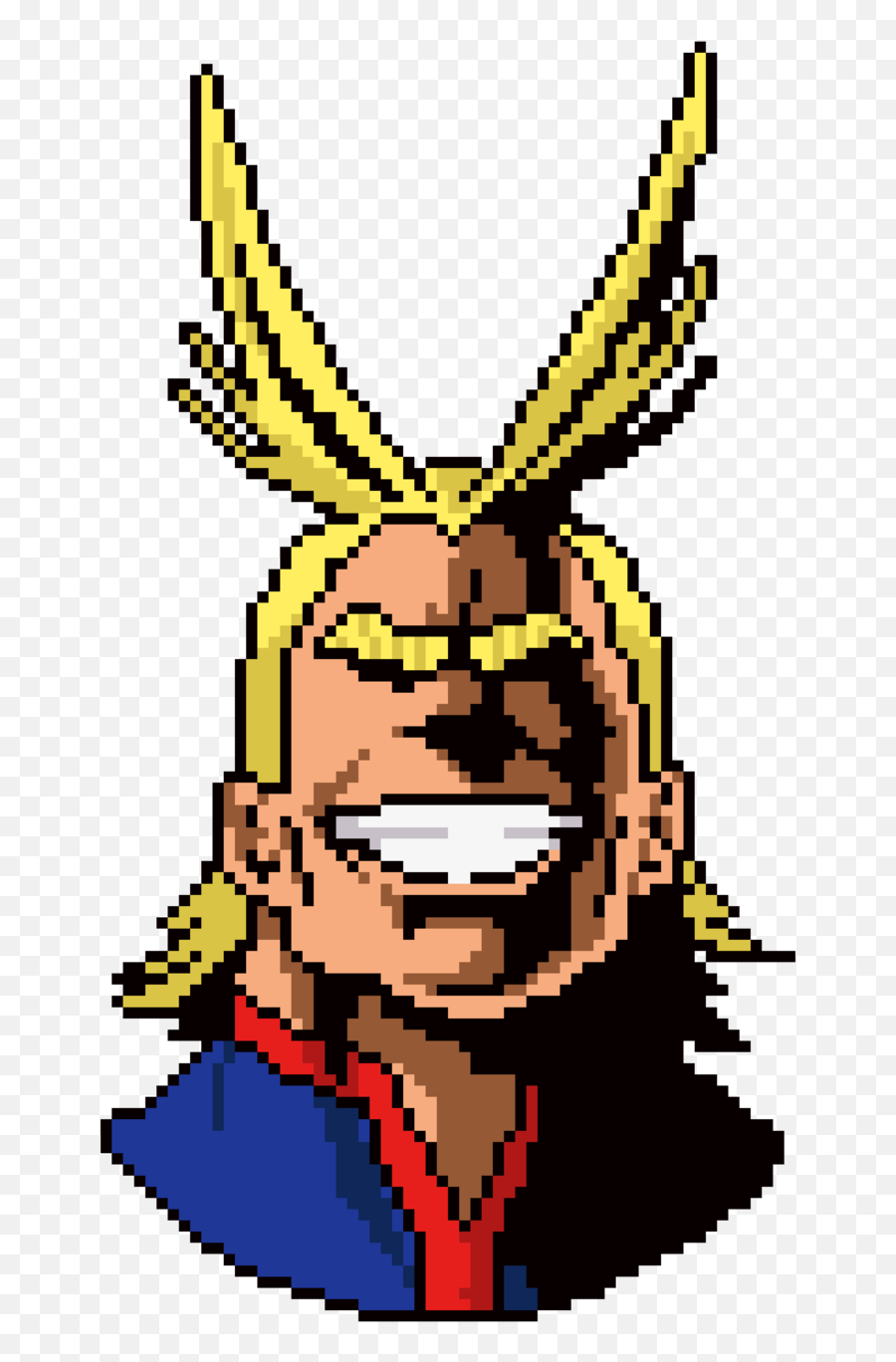 My Hero Academia - My Hero Academia Pixel Art Png,All Might Png