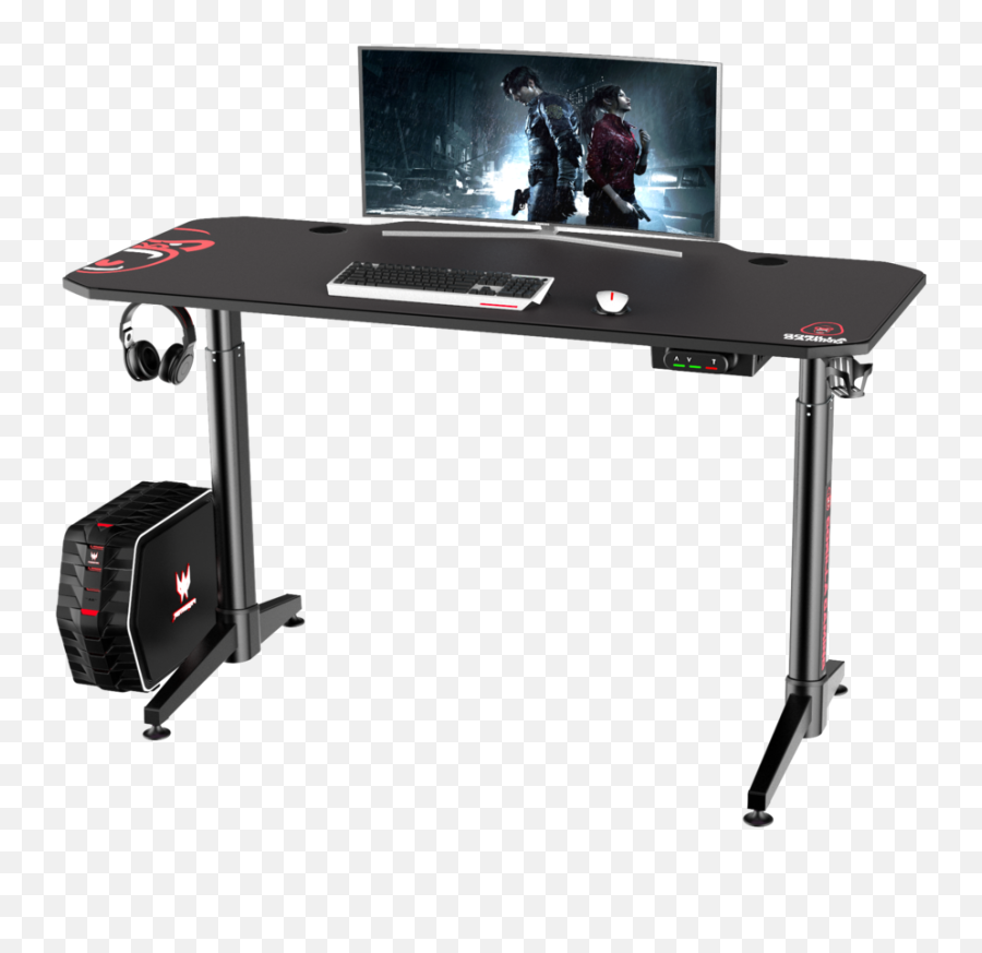 Gorilla Gaming Height Adjustable Desk - Icon Musical Keyboard Stand Png,Adjustable Icon