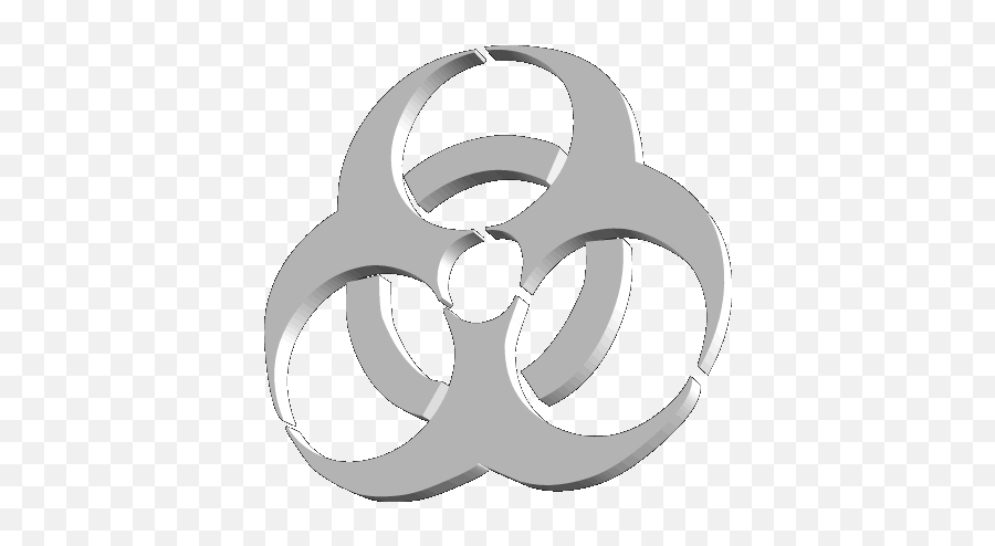 Metal Bio Biohazard Grey Silver Toxic Grunge Goth Emo - Engagement Ring Png,Biohazard Symbol Transparent Background