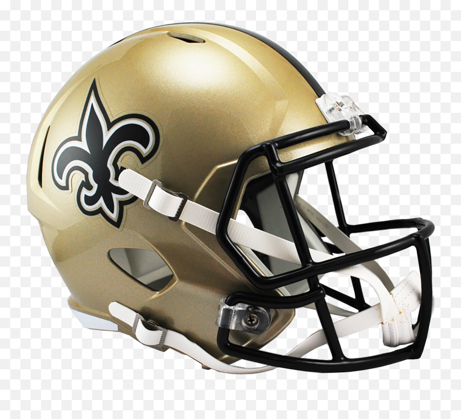 New Orleans Saints Replica Speed Full Size Nfl - Saints Football Helmet Png,Icon Replica