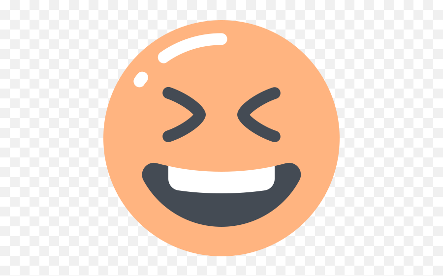 Grinning Squinting Face Emoji Free Icon - Iconiconscom Icon Png,Laughing Emoji Icon