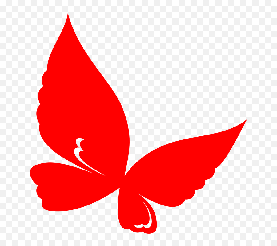 Butterfly Art Red - Free Vector Graphic On Pixabay Red Butterfly Png Clipart,Butterfly Icon Vector
