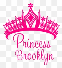 Princess Crown Logo Png - Pink
