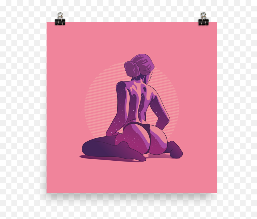 Printed Watercolour Hot Girl Poster Of - Oyet Png,Hot Woman Png