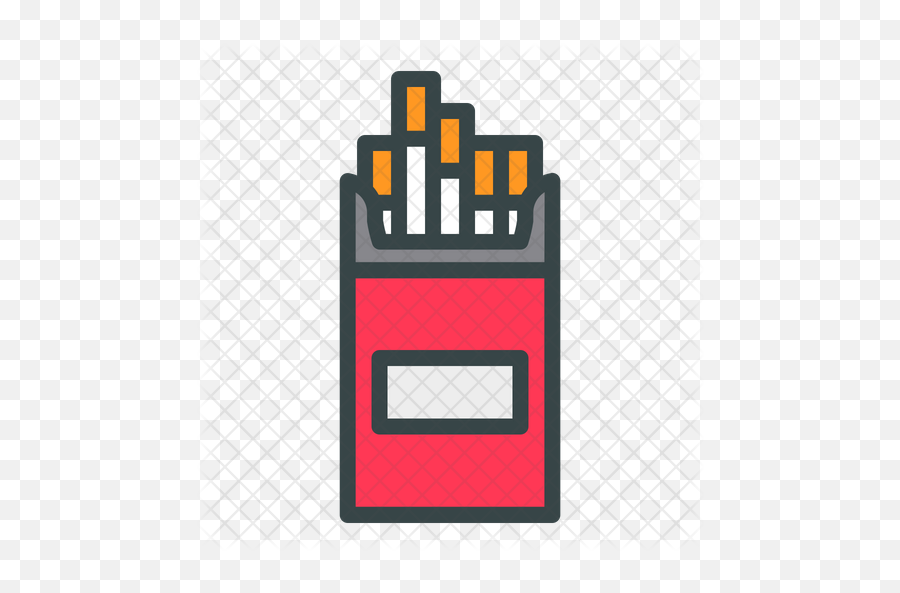 Cigarettes Icon Of Colored Outline - Cigarettes Icon Png,Cigarettes Png