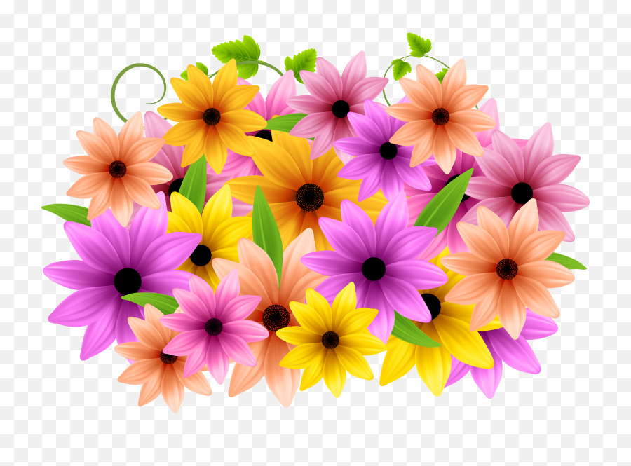 Flowers Decoration Png Clip Art Image - Bath And Body Works Hand Sanitizer Stickers,Floral Clipart Png