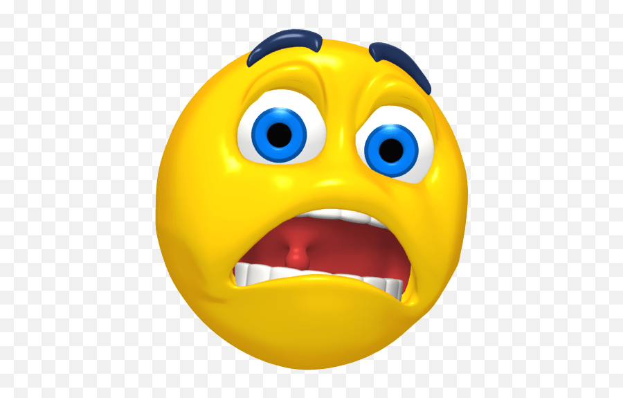 Emoticon Scared Transparent Png - Scared Smiley Face,Shocked Emoji Transparent