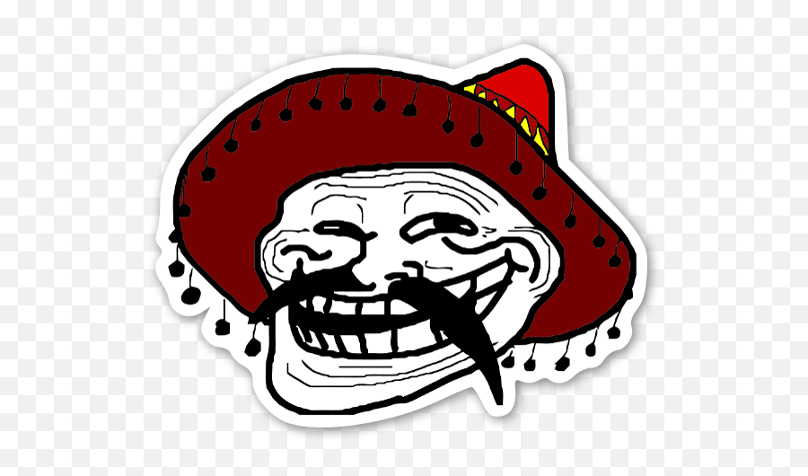 Sombrero - Stickerapp Mexican Troll Face Png,Troll Face Transparent Background