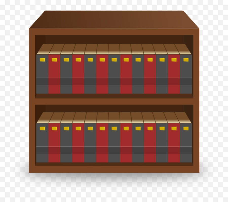 Clipart - Bookcase Png,Bookshelf Png