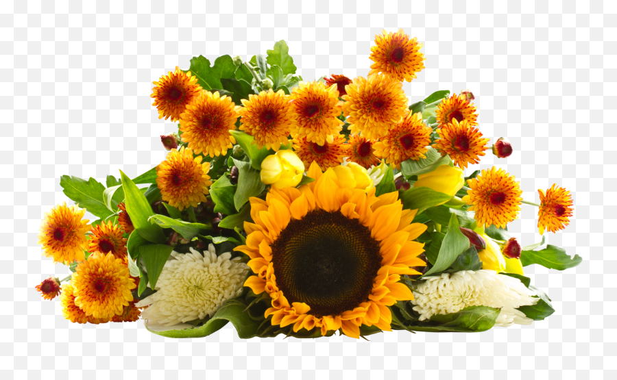 Download Hd Sunflower Bouquet Png - Flowers Bouquet Transparent Png,Sunflower Transparent Background