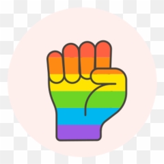 Fist Flag Hand Lgbtq Free Icon Of Lgbt Illustrations - Lesbian Flag With A png