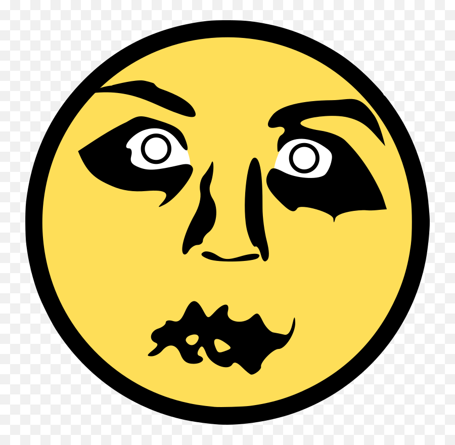 Emoticonsmileyyellow Png Clipart - Royalty Free Svg Png Creepy Emotes Transparent,Creepy Face Png