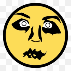 Emoticonsmileyyellow Png Clipart - Royalty Free Svg Png Creepy Emotes Transparent,Creepy Face Png