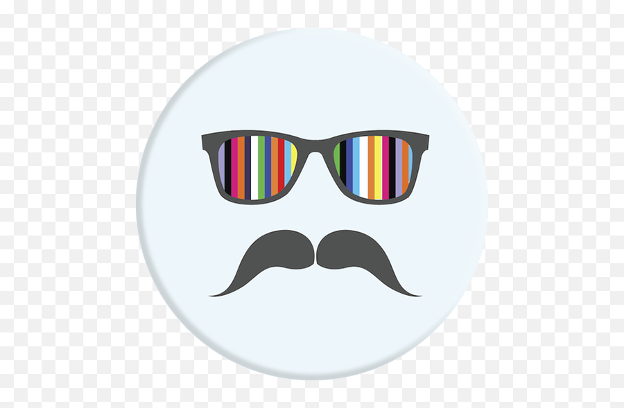 Popsockets Mustache Rainbow Full Size Png Download Seekpng - Clip Art,Mexican Mustache Png