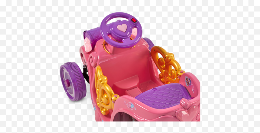 Disney Princess Enchanted Adventure Carriage - Kid Trax Synthetic Rubber Png,Cinderella Carriage Png