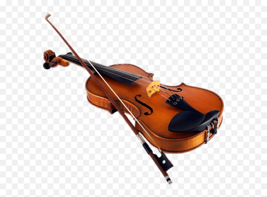 Violin And Bow Transparent Png - Violin With Music Notes,Fiddle Png