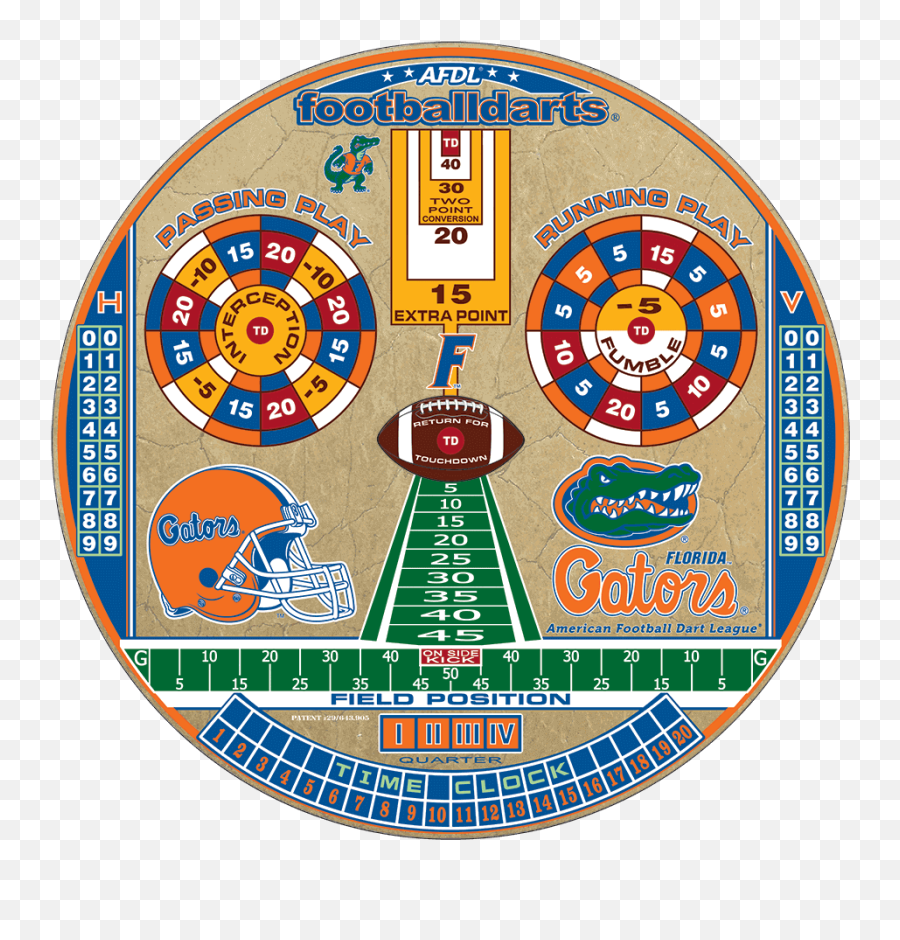 Florida Gators - Football Darts The Original Game Logos And Uniforms Of The Cleveland Browns Png,Gators Logo Png