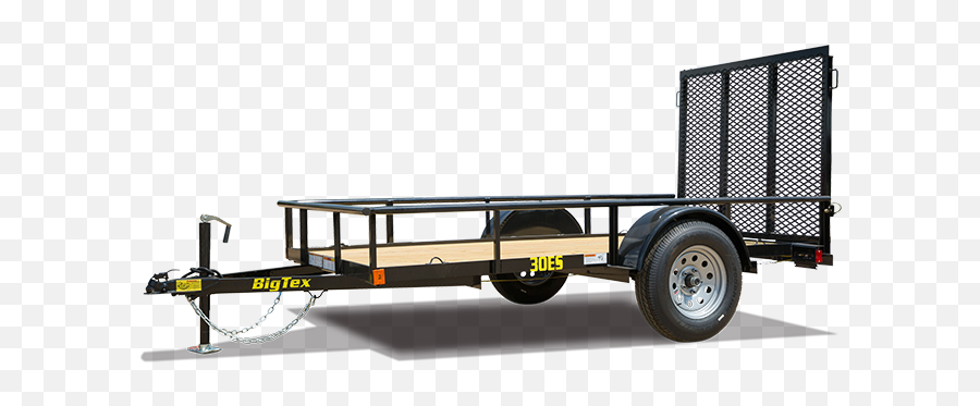 Big Tex 30es Economy Single Axle Utility Trailer Columbus - Trailer Big Tex 10ft Png,Trailer Png
