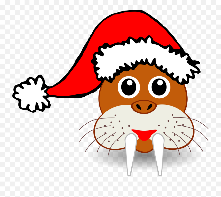 Santa Clause Clip Art - Clipartsco Christmas Animal Clipart Png,Santa Hat Clipart Png