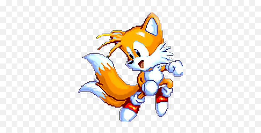 Tails Sonic Sega Genesis Sticker By Lumialle - Tails Sprites Png,Sonic Sprite Png
