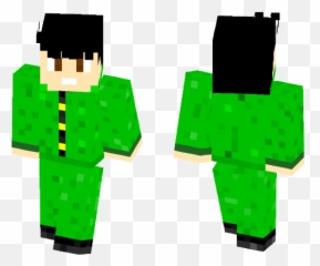 Download Yusuke Urameshi Green Outifit Minecraft Skin For - Minecraft Girl Skin With Mask Png,Yusuke Png