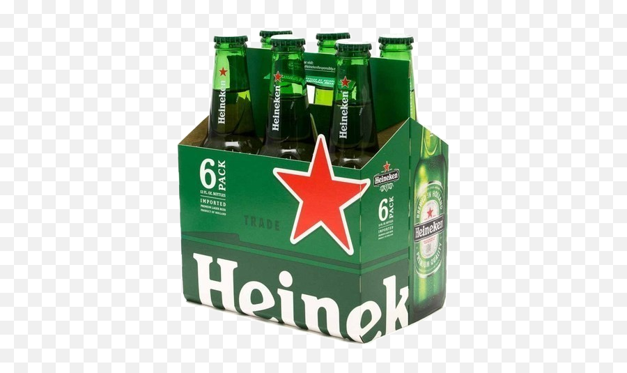 Heineken - Heineken Beer 6 Pack Png Download Original 6 Pack Of Heineken,Heineken Bottle Png