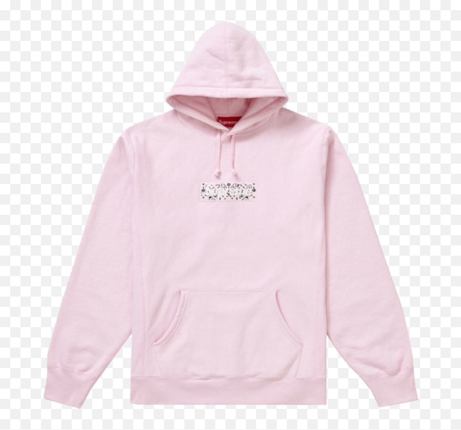 Supreme Bandana Box Logo Hooded Sweatshirt Pink - Supreme Bandana 