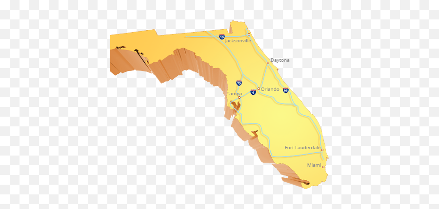 55 Retirement Communities Florida - Map Retirement Communities In Florida Png,Florida Outline Png