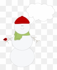 Christmas Snowman Callout Clip Art - Outs Callouts png