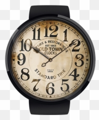 Old Town Hd Watch Face Android Wear Center - Time Stop png