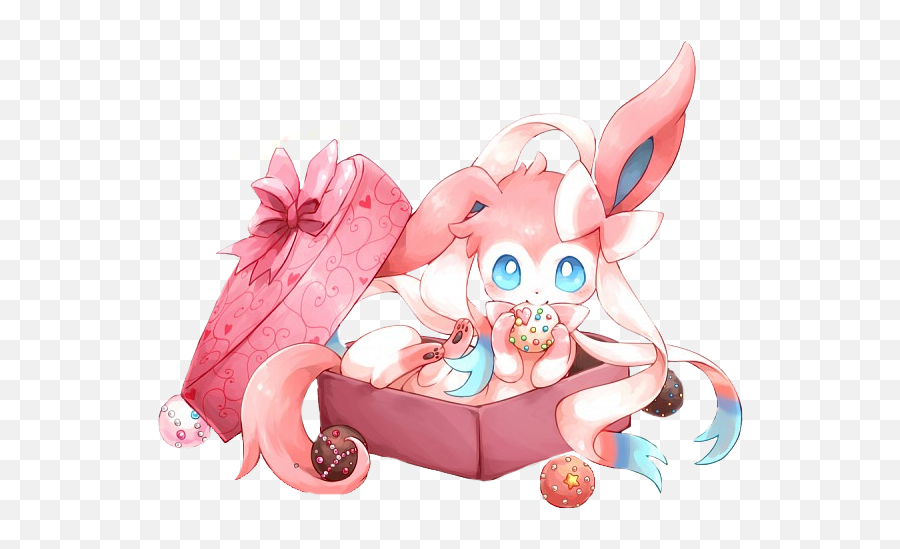 Pokemon Sylveon Cute Kawaii Sticker By Sierra - Pokemon Sylveon Cute Png,Sylveon Transparent