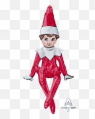 Sitting Elf - Balloon Png,Elf On The Shelf Logo