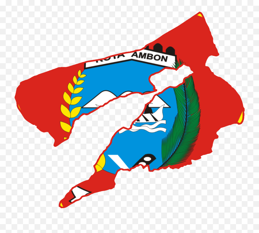 Peta Lambang Kota Ambon - Kota Ambon Png,Peta Logo Png