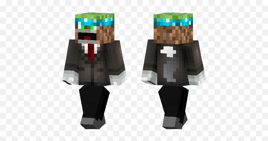 Mr Dirt Minecraft Pe Skins - Fictional Character Png,Minecraft Dirt Block Transparent