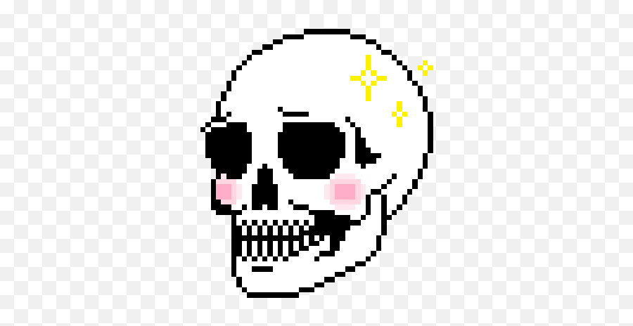 Kawaii Skull Transparent Gif - 891296 Png Images Pixel Skull Gif,Kawaii Pixel Transparent