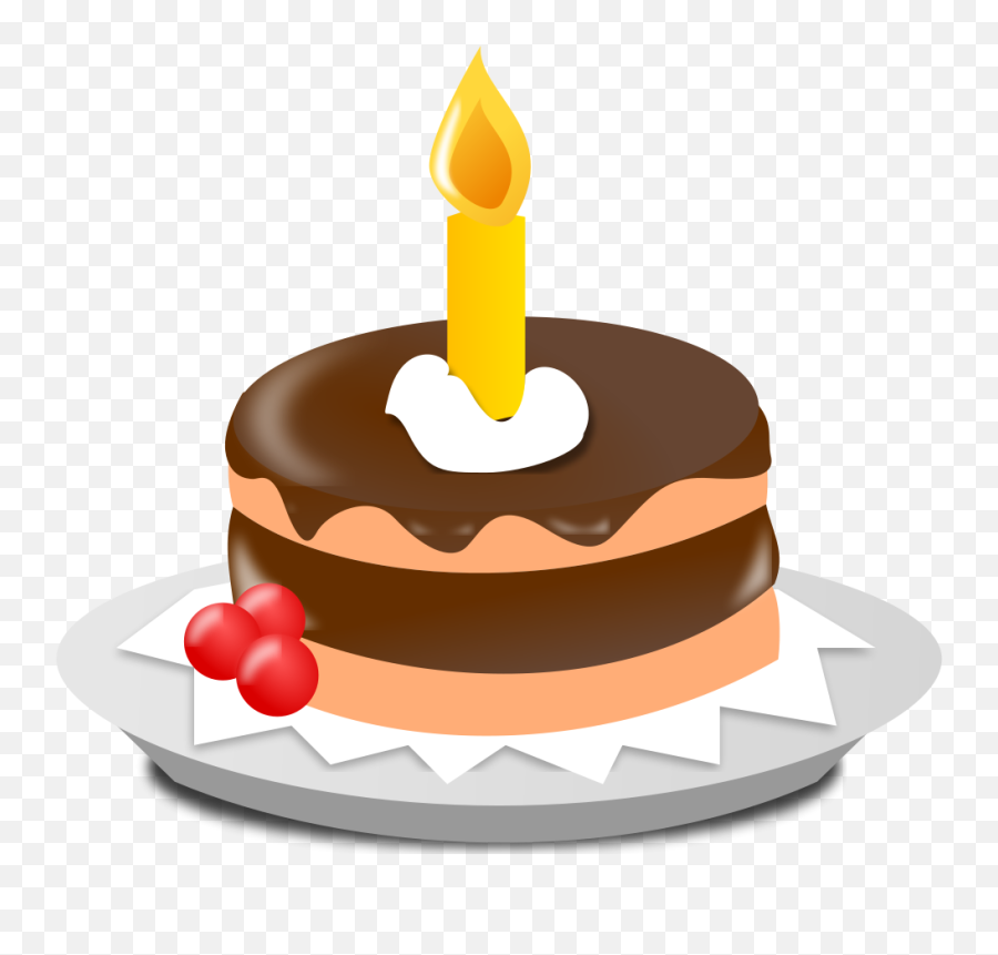 Clip Art Cake - One Candle Birthday Cake Png Download Birthday Cake Clip Art,Birthday Candle Png
