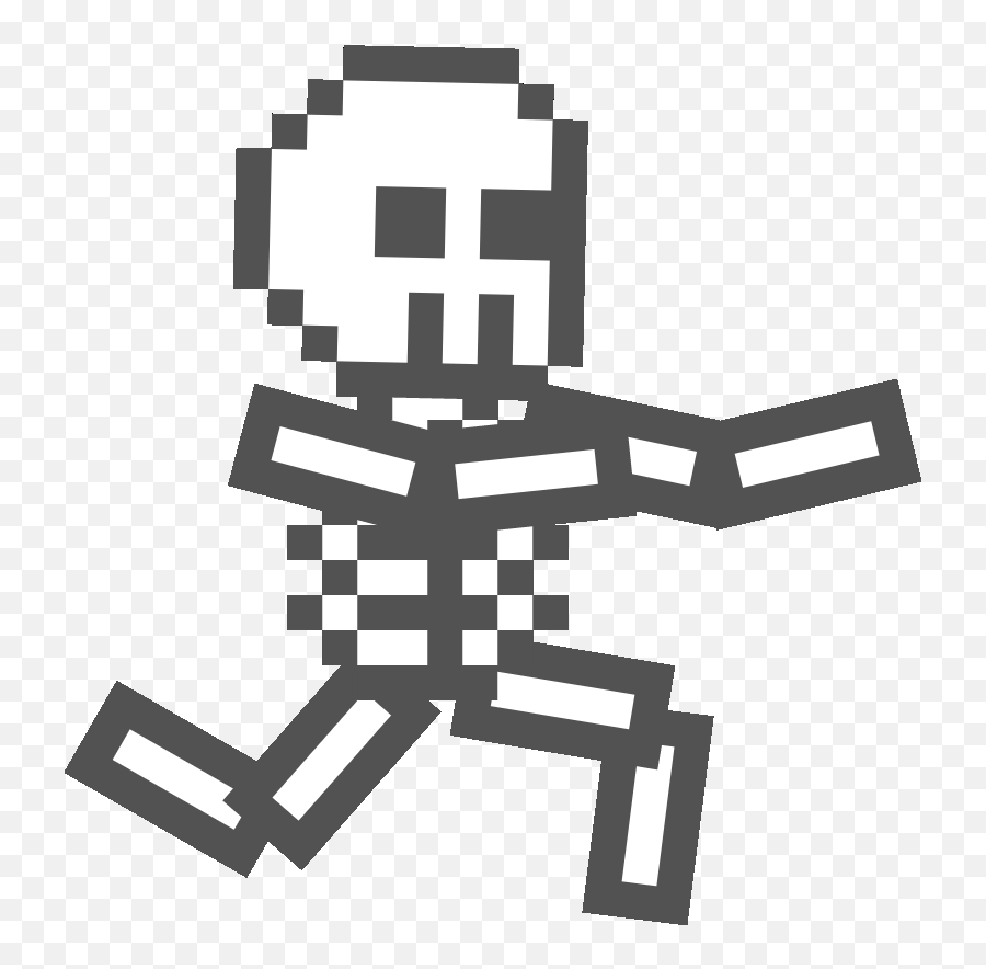Skeleton Running Spritesheet By Maskedbarista - Minecraft Aquamarine Png,Skeleton Gif Transparent