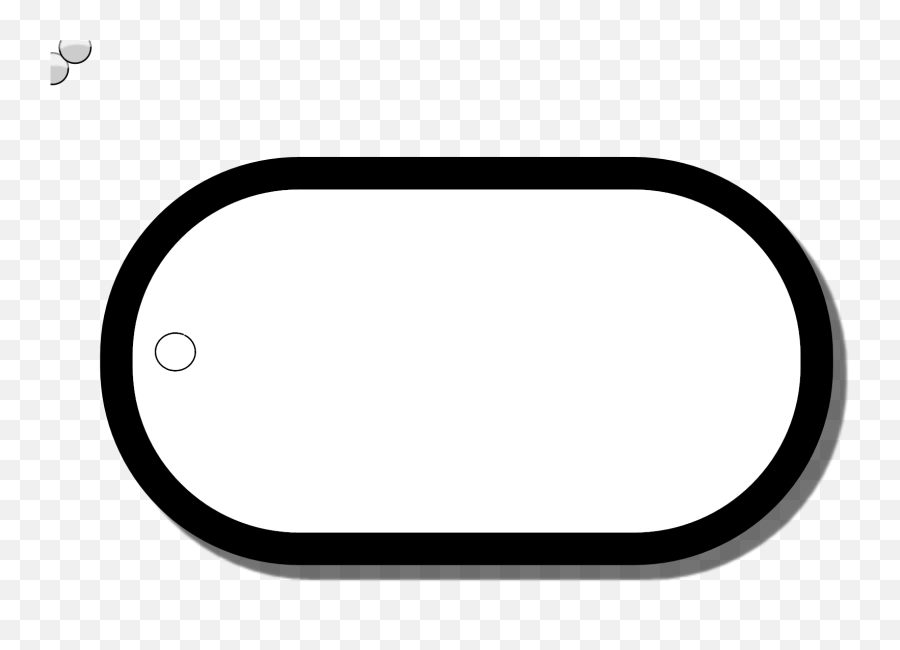 Dog Tag Simple Clip Art - Solid Png,Dogtag Icon