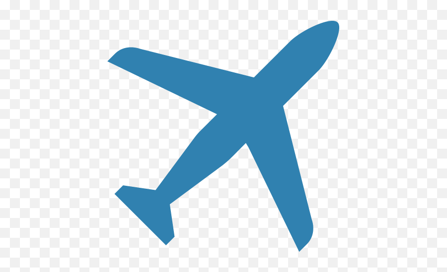 Color Blue - Airplane Clipart With Color Png,Facebook Plane Icon