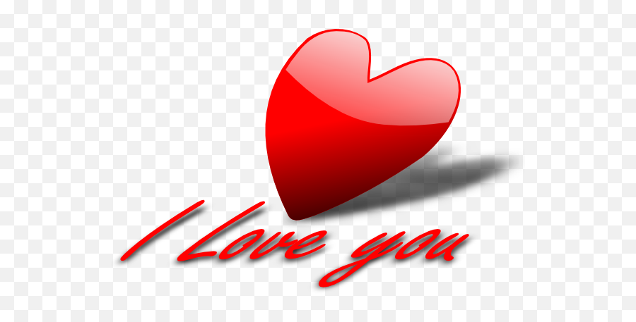 I Love You Heart Clip Art - Vector Clip Art Love You Heart Clipart Png,I Love You Png