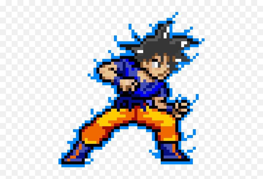 Ultra Instinct Goku - Ultra Instinct Goku Pixel Art Png,Ultra Instinct Png