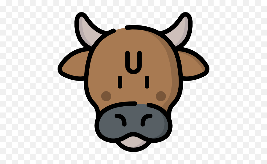 Cow - Free Animals Icons Phrase Book Png,Cow Head Icon