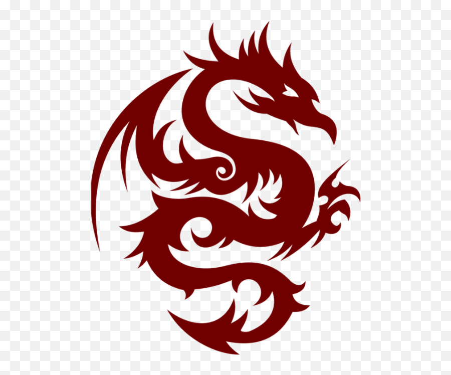 Red Dragon Logo Png 5 Image - Tribal Dragon Tattoo Png,Red Dragon Png