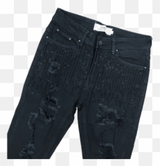 Dna - Drop Crystal Jeans Black Stoneblack Solid Png,Black Icon Clothing