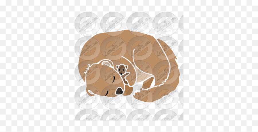 Sleepy Groundhog Stencil For Classroom Therapy Use - Great Illustration Png,Groundhog Icon