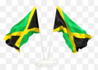 Two Waving Flags - Flag Of Zambia Png,Jamaica Flag Png