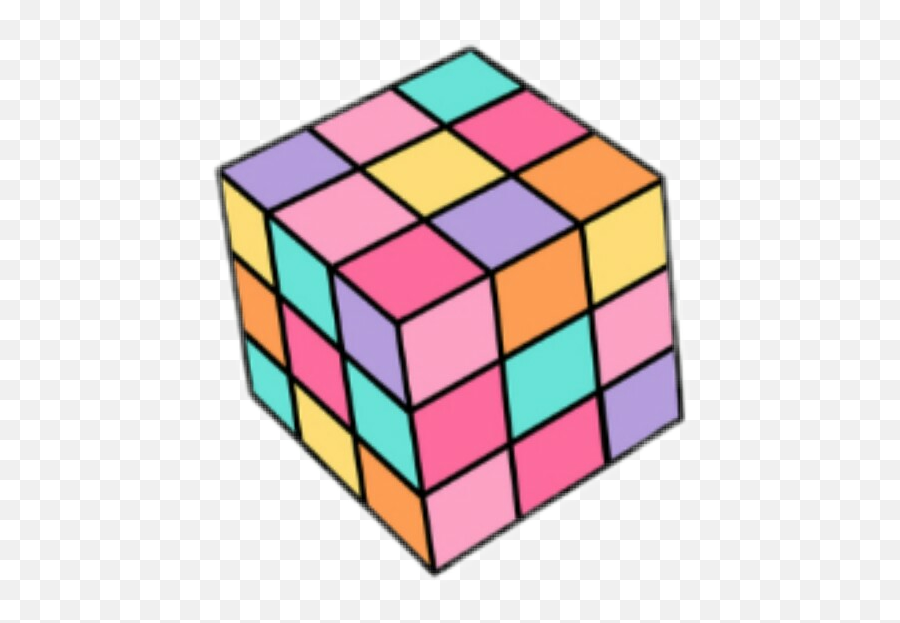 90s Pastel Rubikscube 266729209010212 By Swalker3 - Rubik Vector Png,Rubiks Cube Icon