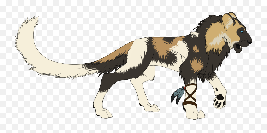 Lion Tiger Hyena African Wild Dog Liger - African Wild Dog Wolf And Lion Hybrid Png,Hyena Png