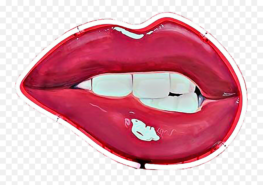 Lips - Kylie Jenner Lip Bite Png,Kylie Jenner Transparent